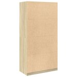 vidaXL Garde-robe Chêne sonoma 100x50x200 cm Aggloméré