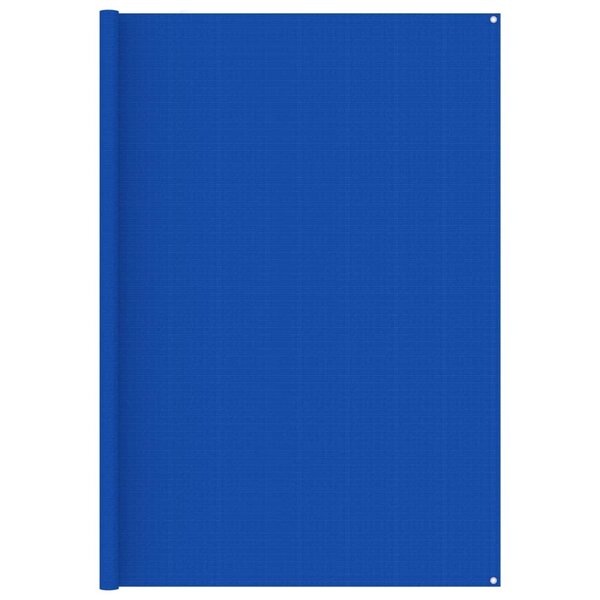 vidaXL Tapis de tente 250x200 cm Bleu PEHD