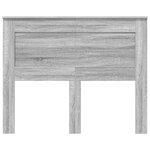 vidaXL Tête de lit Gris Sonoma 120 cm Bois d'ingénierie
