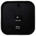 Perel horloge murale 27x27 cm noir et gris