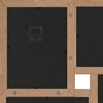 vidaXL Collage de cadres photo de photo 24x(10x15 cm) Marron clair MDF
