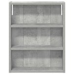 vidaXL Armoire murale de salle de bain Gris Béton 40 x 10 x 50 cm