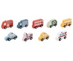 Véhicules en bois  44281 - coffret de 9 voitures de ville