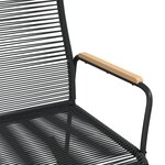 vidaXL Chaise à bascule de jardin noir 59x79 5x104 cm Rotin PVC