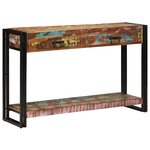 vidaXL Table console Multicolore 120 x 33 x 75 cm Bois Recyclé Solide
