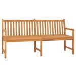 vidaXL Banc de jardin 180 cm bois de teck solide