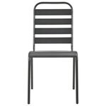 vidaXL Ensemble de chaises de jardin empilables 7 Pièces anthracite