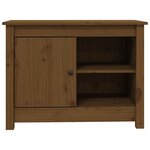 vidaXL Meuble TV Marron miel 70x36 5x52 cm Bois de pin massif