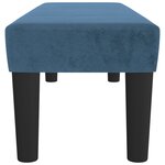 vidaXL Banc Bleu foncé 100x30x30 cm Velours