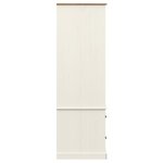 vidaXL Garde-robe VIGO blanc 90x55x176 cm bois massif de pin