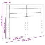 vidaXL Tête de lit Gris Sonoma 160 cm Bois d'ingénierie