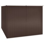vidaXL Abri de jardin Marrron 195x198x159 cm Acier galvanisé