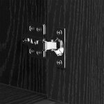 vidaXL Ensemble de mobilier de salle de bain avec étagère Chêne noir