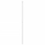 vidaXL Tête de lit métal blanc 100 cm