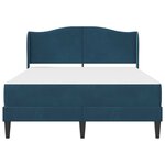 vidaXL Cadre de lit avec tête de lit Bleu 160 x 200 cm Velours