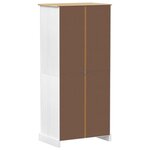 vidaXL Armoires avec étagère Blanc 76 x 50 x 170 cm Pin massif