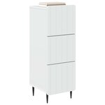 vidaXL Armoire à tiroirs Blanc 33 x 34 5 x 92 cm Bois d'ingénierie
