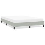 vidaXL Cadre de lit sans matelas gris clair 160x220 cm velours