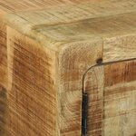 vidaXL Table basse Marron 80 x 54 x 45 cm Bois de manguier brut massif
