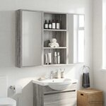vidaXL Armoire murale de salle de bain Gris Sonoma 40 x 14 x 70 cm