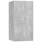 vidaXL Ensemble de meubles TV 3 Pièces Gris béton Bois d'ingénierie