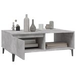 vidaXL Table basse Gris béton 90x60x35 cm Aggloméré