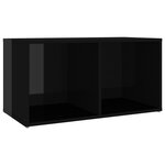 vidaXL Meubles TV 4 Pièces Noir brillant 72x35x36 5 cm Aggloméré