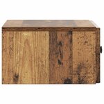 vidaXL Cabinet de chevet avec tiroir Bois ancien 49 x 34 5 x 20 cm