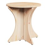 vidaXL Table basse 2 Pièces Naturel 46 x 46 x 47 cm Bois de pin massif