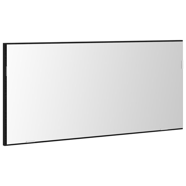 Armoire de miroir de salle de bain vidaXL avec lumière LED Chêne Noir 80x37 cm