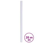 vidaXL Films pour fenêtre dépoli gris PVC