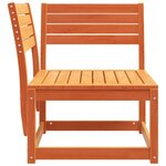 vidaXL Canapé d'angle de jardin cire marron 73x73x78cm bois pin massif