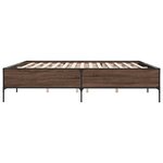 vidaXL Cadre de lit sans matelas chêne marron 200x200 cm
