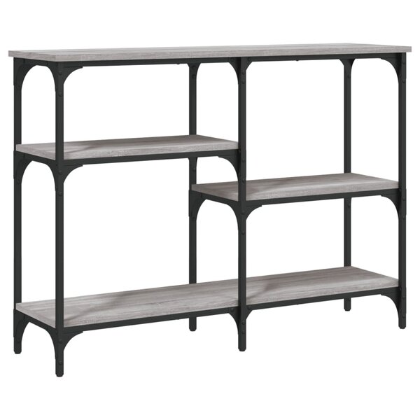 vidaXL Table console sonoma gris 102x29x75 cm bois d'ingénierie