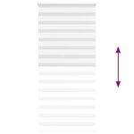 vidaXL Store zèbre blanc 115x200 cm largeur du tissu 110 9cm polyester