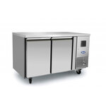 Table réfrigérée positive 2 portes - profondeur 600 - atosa - r600a - acier inoxydable22401360pleine x600x840mm