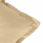 vidaXL Coussins de banc de jardin lot de 2 beige mélangé tissu