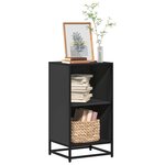 vidaXL Bibliothèque noir 40x35x76 cm bois d'ingénierie