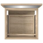 vidaXL Armoire de bain avec miroir chêne sonoma bois d'ingénierie