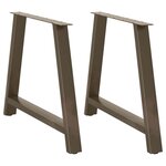 vidaXL Pieds de table à manger en forme de A 2 pièces 90 x (72-73) cm Acier