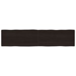 vidaXL Dessus de table bois massif traité bordure assortie