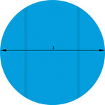Tectake Bâche de piscine ronde - Ø  300 cm