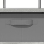 vidaXL Table basse Gris béton 77 x 55 x 42 cm Bois d'ingénierie