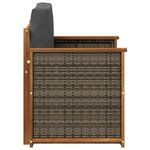 vidaXL Sofa de milieu extérieur Naturel