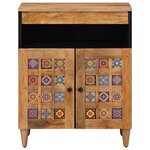 vidaXL Buffet Naturel 60 x 33 5 x 75 cm Bois de mangue massif