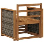 vidaXL Sofa de milieu extérieur Naturel