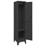 vidaXL Armoire à casiers Anthracite 38x45x180 cm Acier