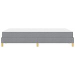 vidaXL Lit à ressorts avec matelas Gris clair 120 x 190 cm tissu