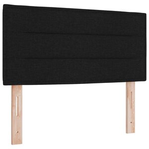 vidaXL Tête de lit LED avec bandes LED Noir 100 cm tissu