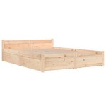 vidaXL Cadre de lit sans matelas avec tiroirs 160x200 cm